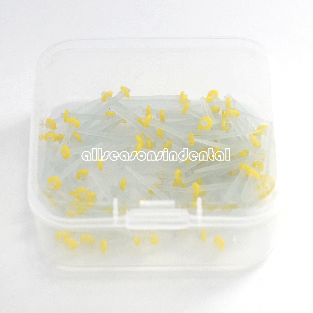 100 Pcs/Box Dental Endodontic Fiber Post Resin Quartz Screw Thread Surface 1.2mm
