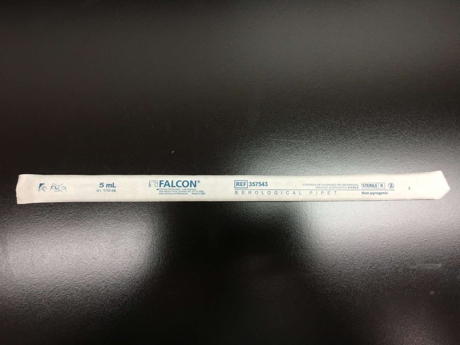 Corning Falcon REF 357543 Serological Pipet 0.1 Increments 5 mL Lot 32 PCS