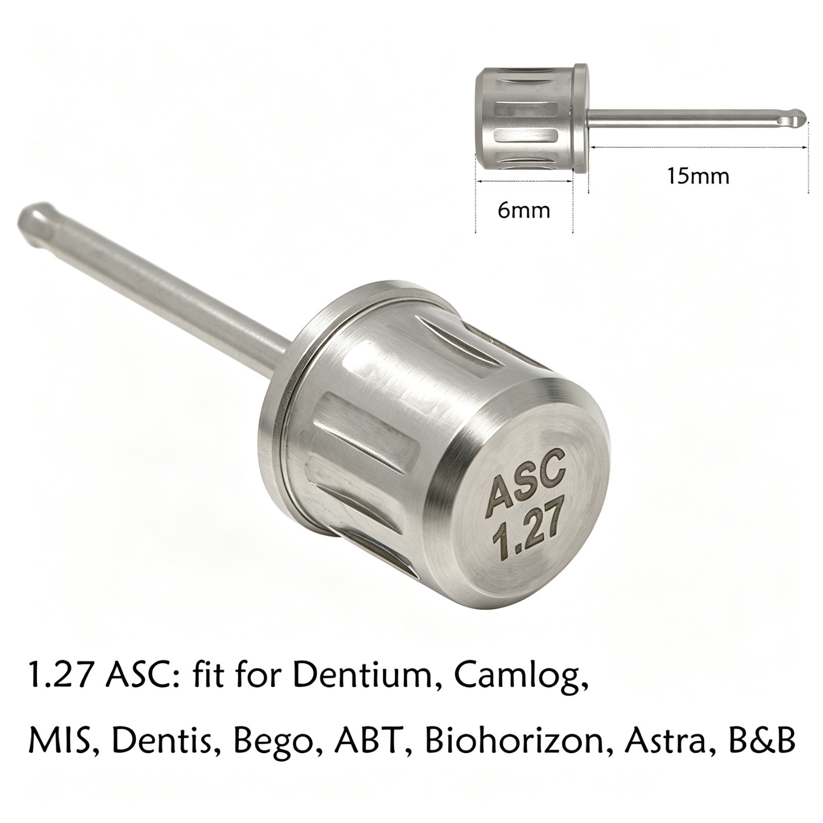 Implant Screwdriver for Angulated Screw Channel ASC 1.27 for MIS Astra Dentis BB