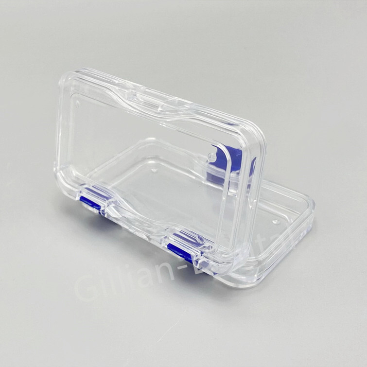 Acrylic Membrane Case Display Storage Box Jewelry Chip Shockproof 10*6*2.2cm