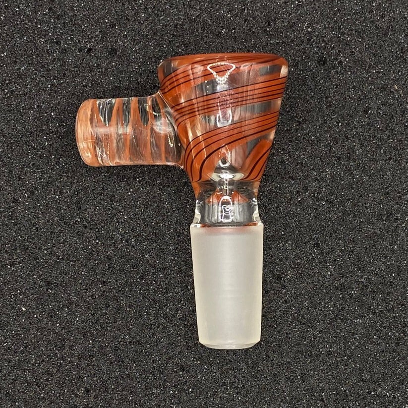 14mm Line Worked Glass Slide Bowl – American Made Glass U.S.A.