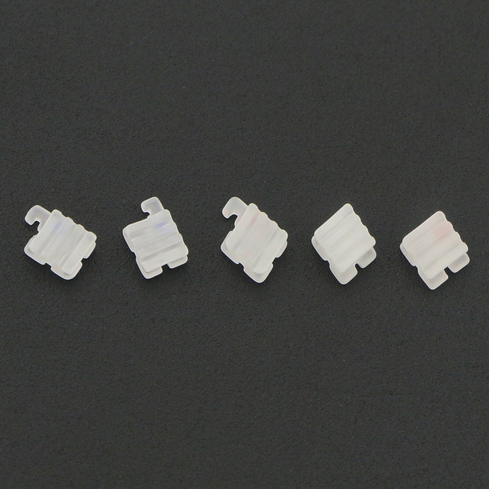 10Pcs Dental Orthodontic Ceramic Bracket Braces Roth MBT 018 022 Slots 345 Hooks