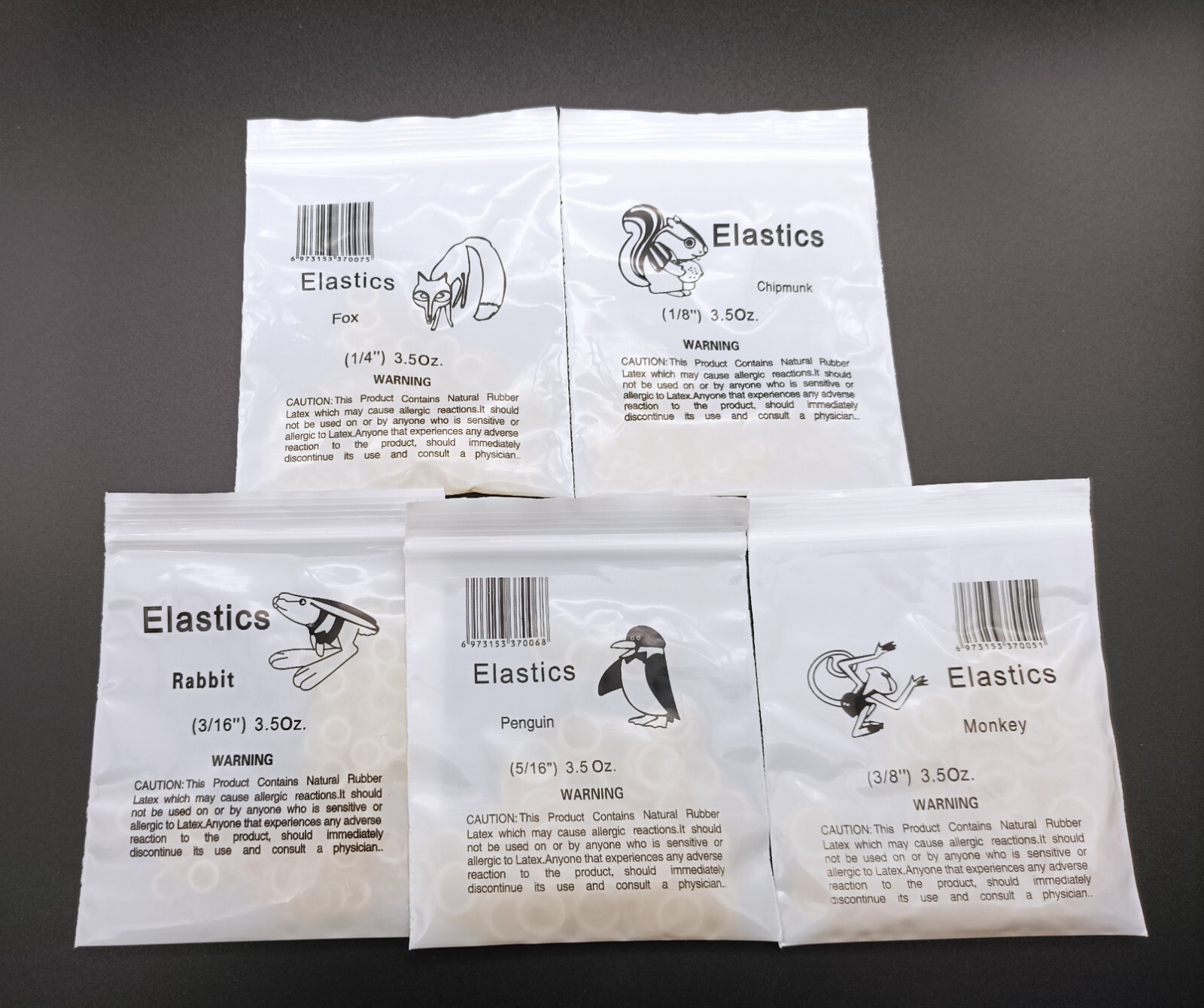 5000pc Dental Rubber Bands Ortho Elastics Latex Braces Non-toxic Materials 3.5oz