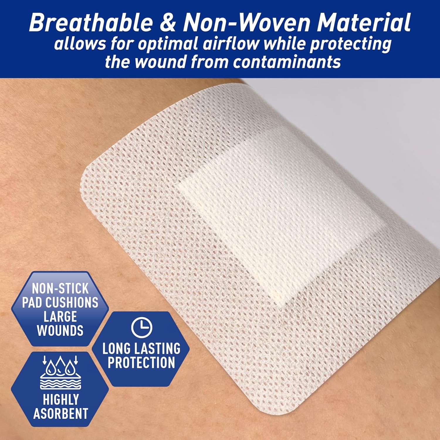 MED Pride Bordered Gauze-Island Dressing 4» x 4'' x