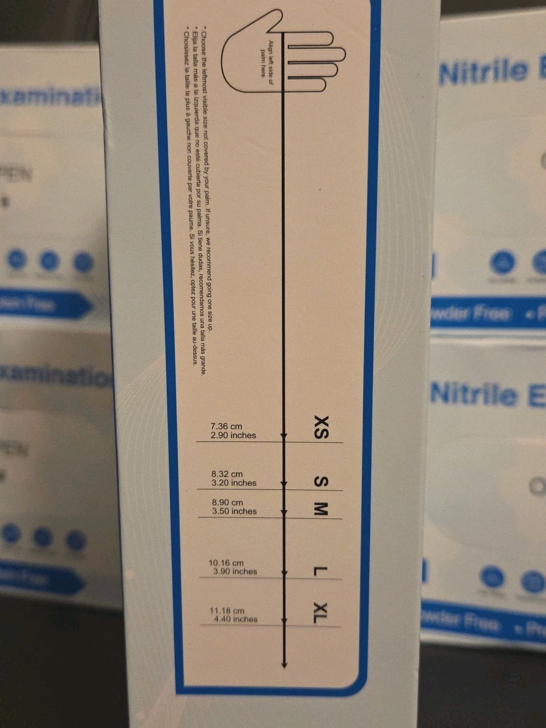 Swiftgrip 500ct (5Boxes of 100ct) Blue Nitrile Exam Gloves Latex Free Size Large