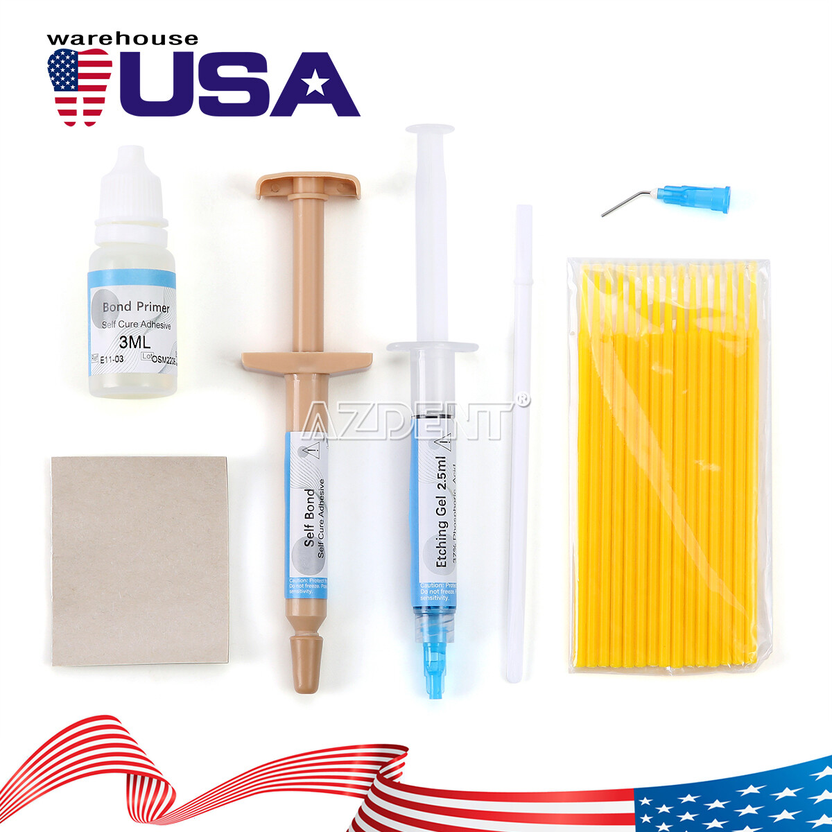 Dental Ceramic Brackets Roth.022 Hooks 345/Orthodontic Braces Bonding Adhesive