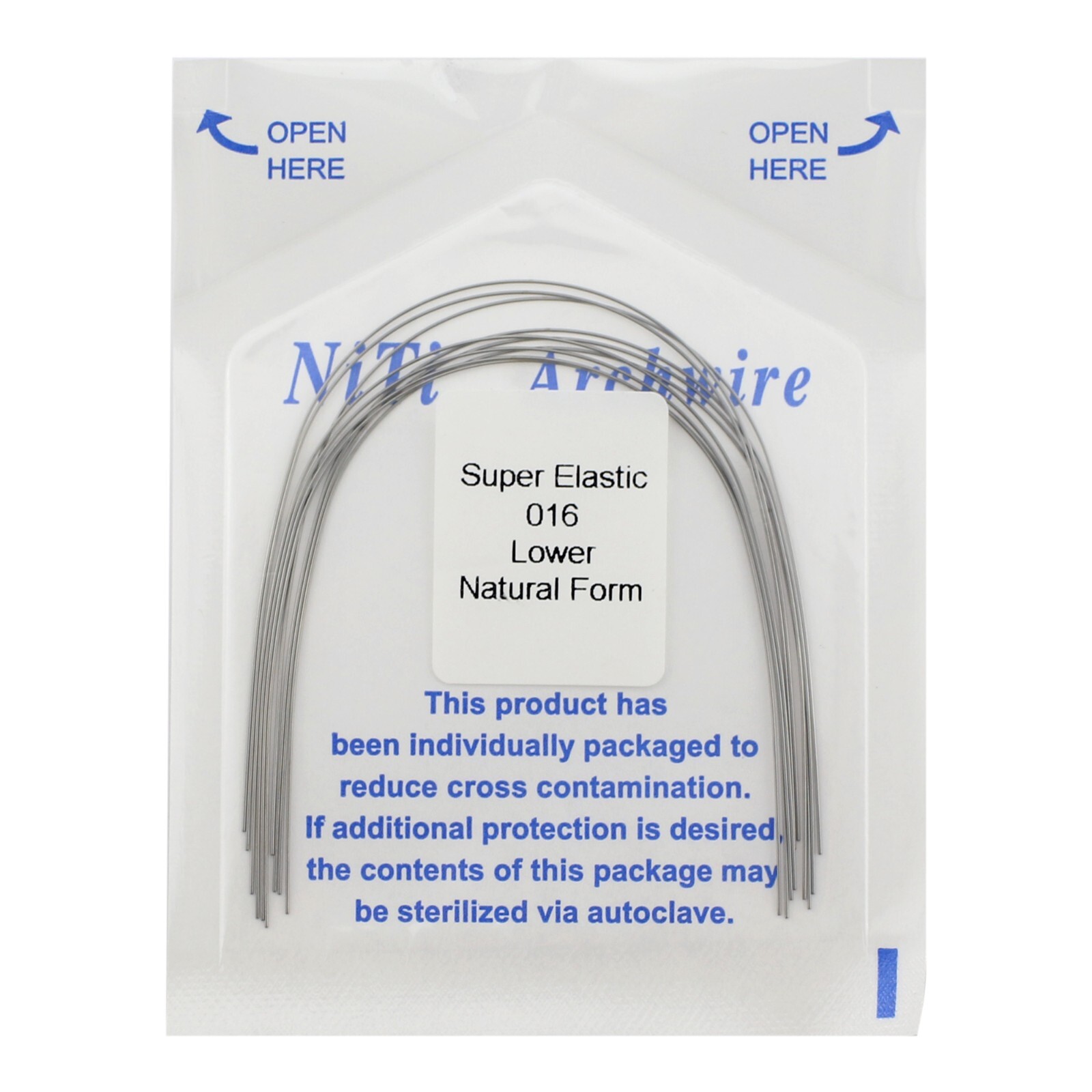 100pcs Orthodontic Arch Wires Niti Elastic Round Natural Arcos de Ortodoncia