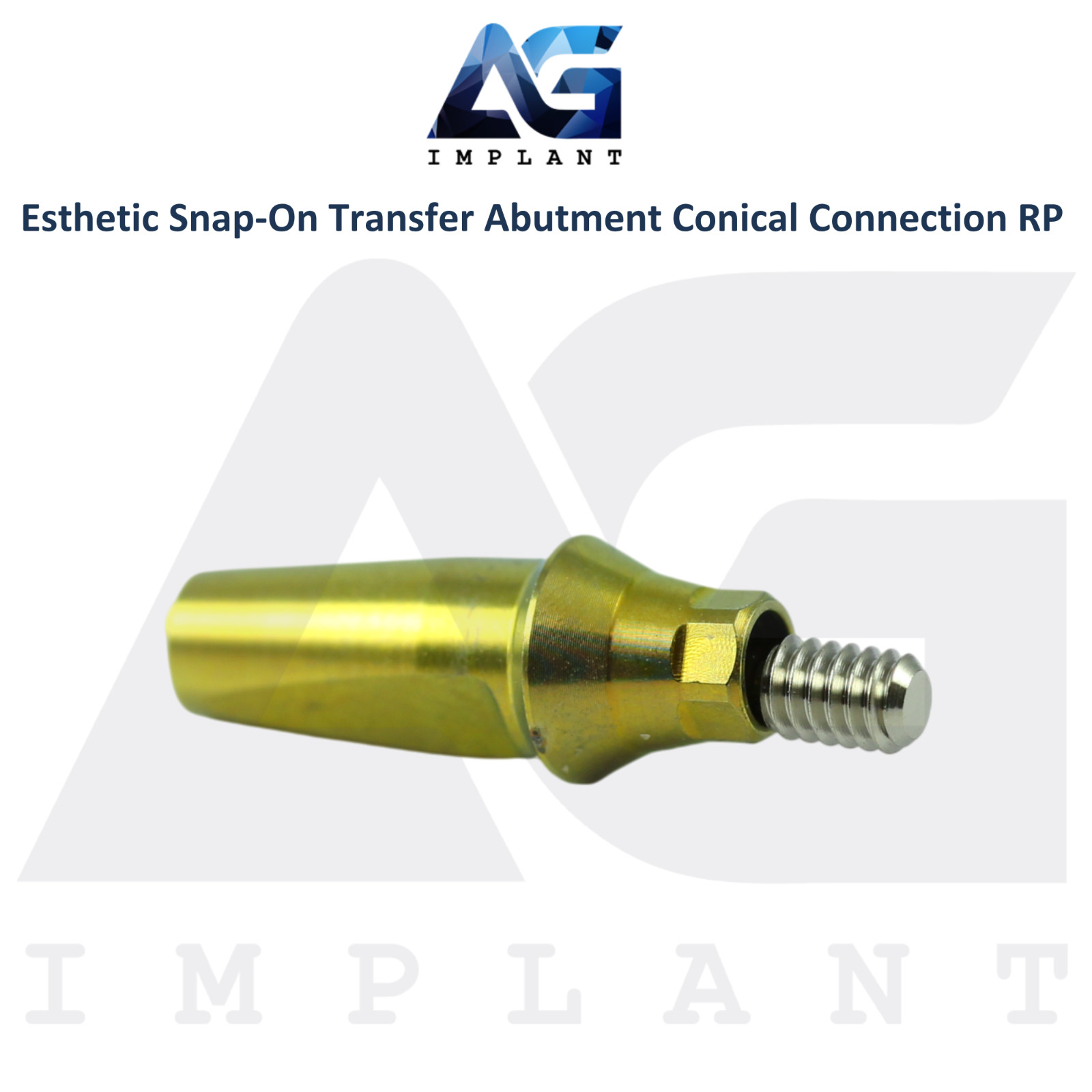 Dental Titanium Snap-On Transfer Prosthetic Conical Hex System RP 2.65mm