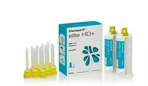 Zhermack Elite Hd+ Light Body Normal Set Cartridge 50ml Base + 50ml Catalyst fs