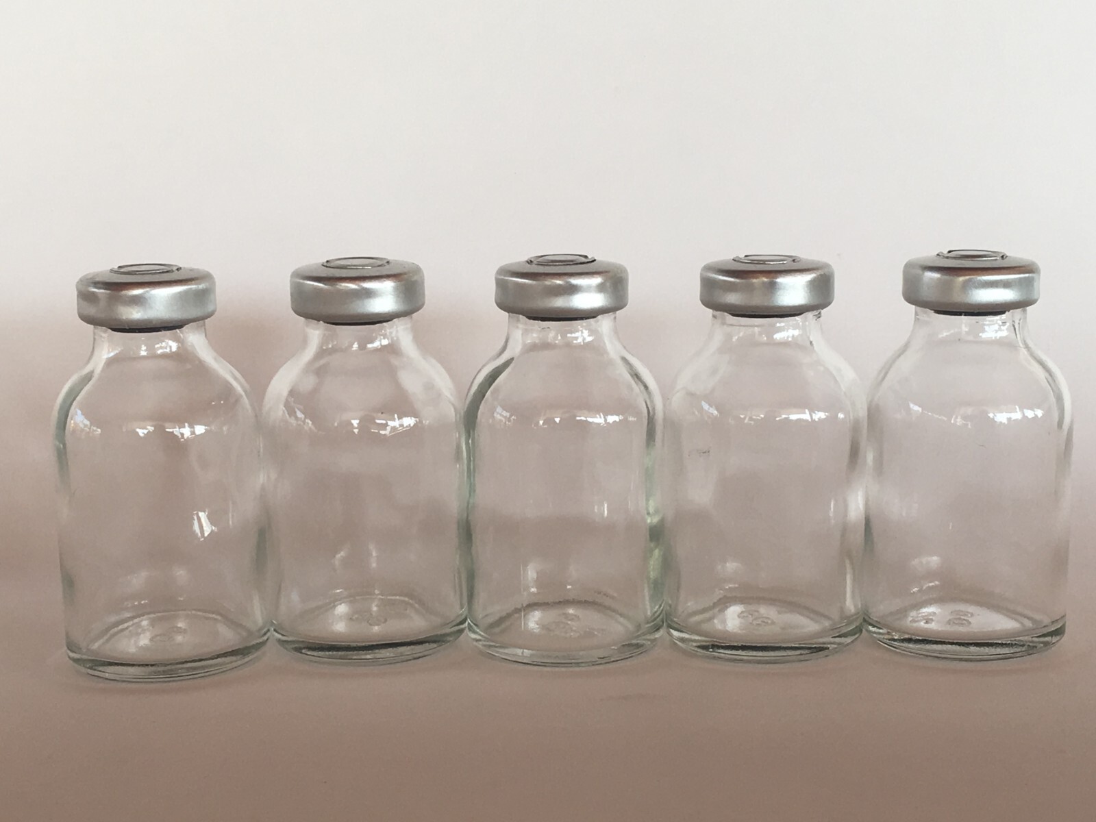 (25) 30mL Clear Glass Vial