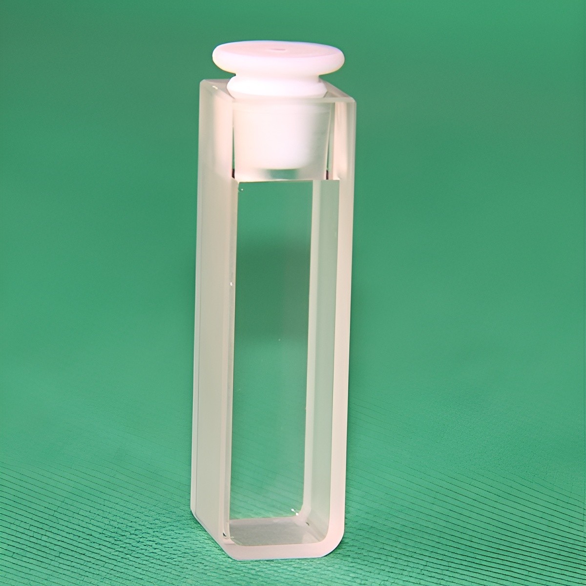 Quartz Cuvette 10mm Path 3.5mL PTFE Stopper JGS1 for UV-Vis Spectroscopy 2pcs