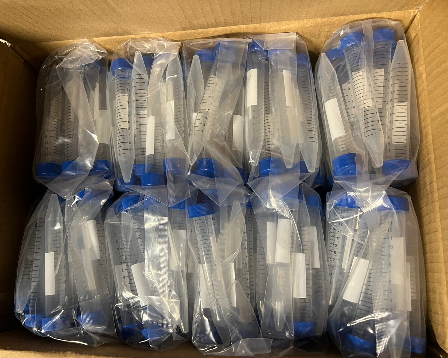 Globe Scientific 6285 Polypropylene Centrifuge Tube Sterile Top Screw Cap 500 Pc