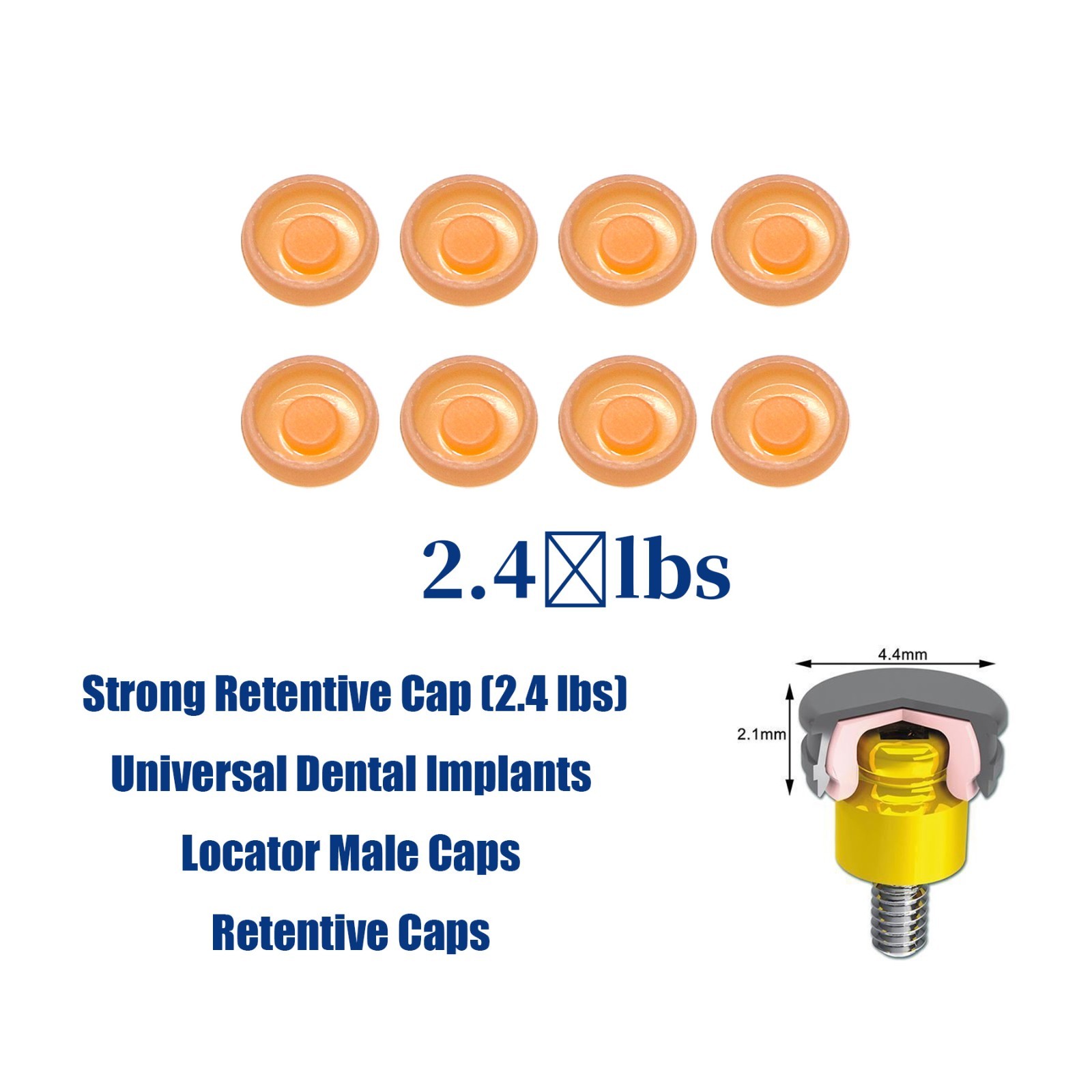 US Dental Overdenture Locator Core Tool Abutments Retention Caps Implant Inserts