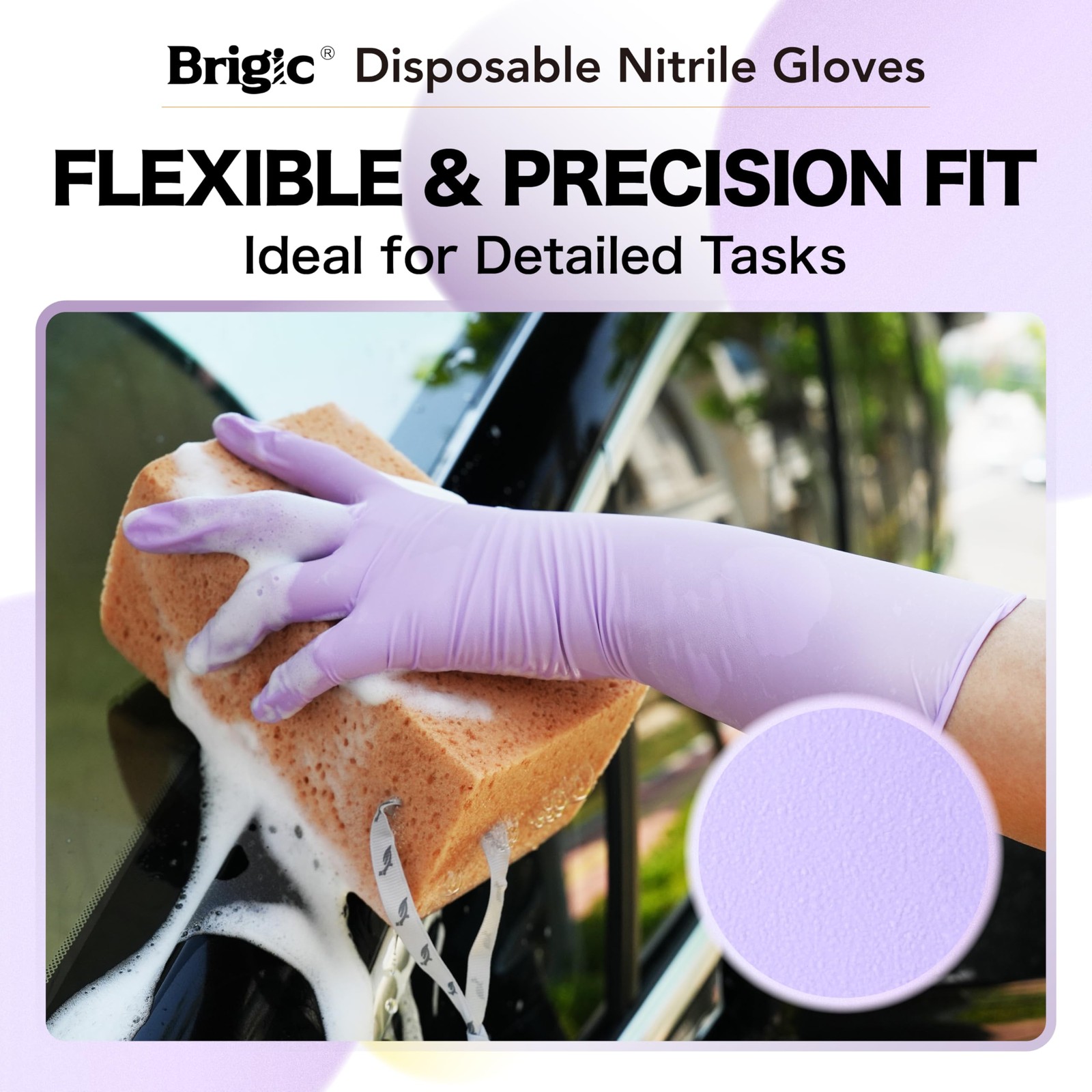 12-Inch Extended Disposable Nitrile Gloves, Latex-Free Powder-Free, Full Palm…