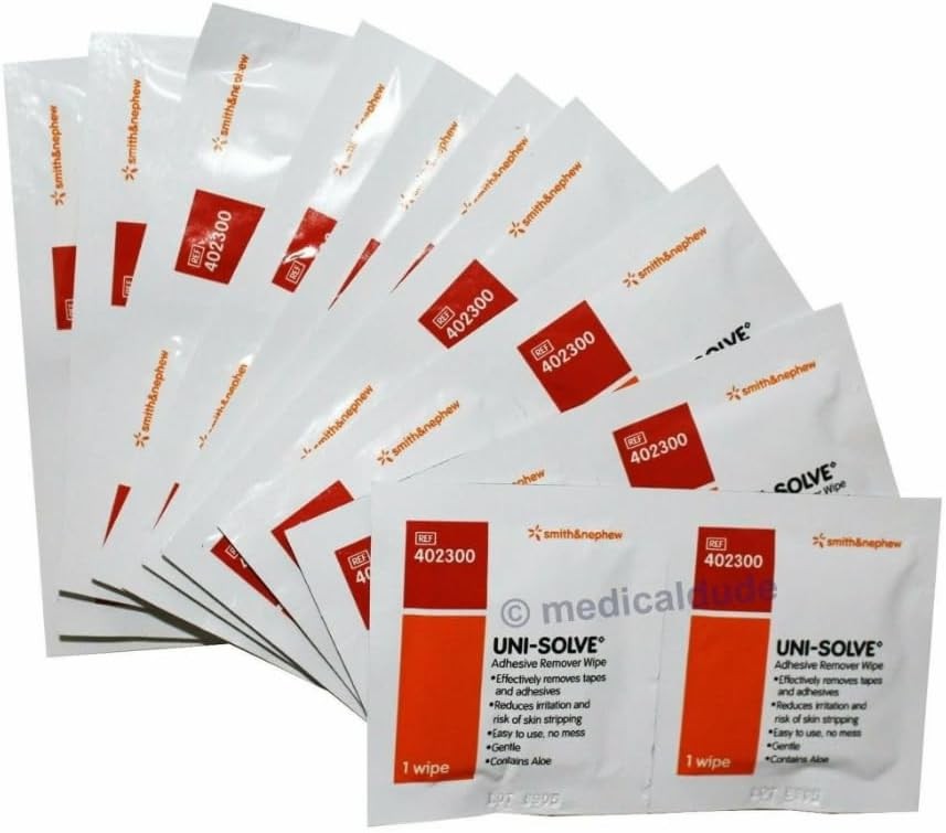 Uni-Solve Multi Use Adhesive Remover Wipes -Box of 50
