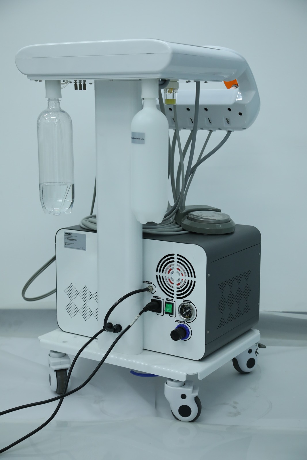Portable Dental Mobile Delivery Unit Air Compressor Strong Suction Scaler Light