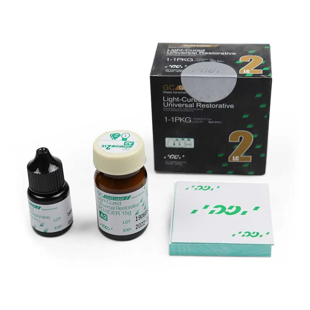 GC Gold Label 2 Lc (Light-Cured) Glass Ionomer Restorative Self-adhesive to toot