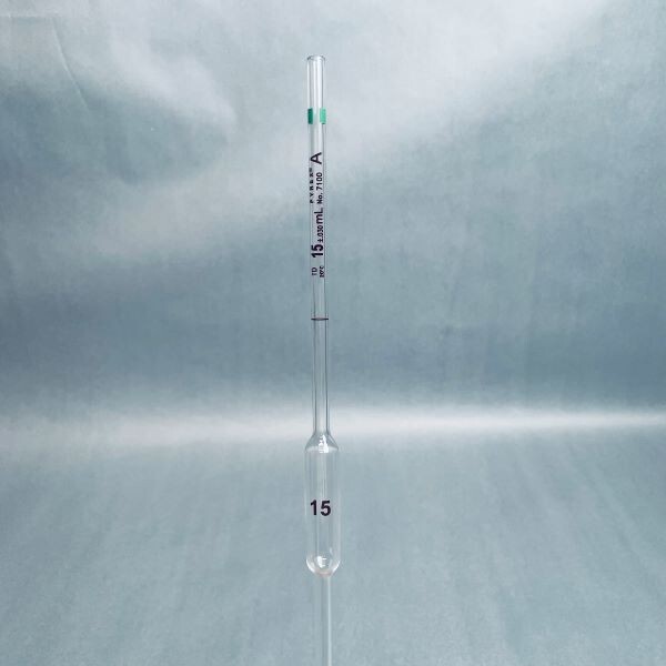 Corning Certified Volumetric Pipet 15 ml TD Grade A Green Total of 11 Pipettes
