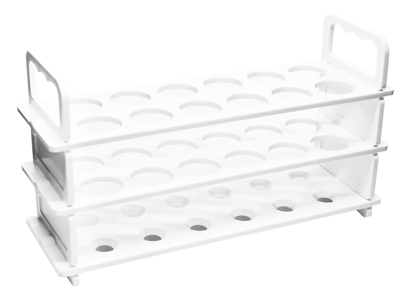 Polypropylene Test Tube Rack Accommodates 12 Tubes Up To 22mm 9 Inch Wide