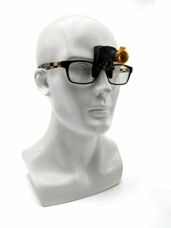 3W LED Dental Medical Head Light with Filter Clip-on Headlight Black + Bag