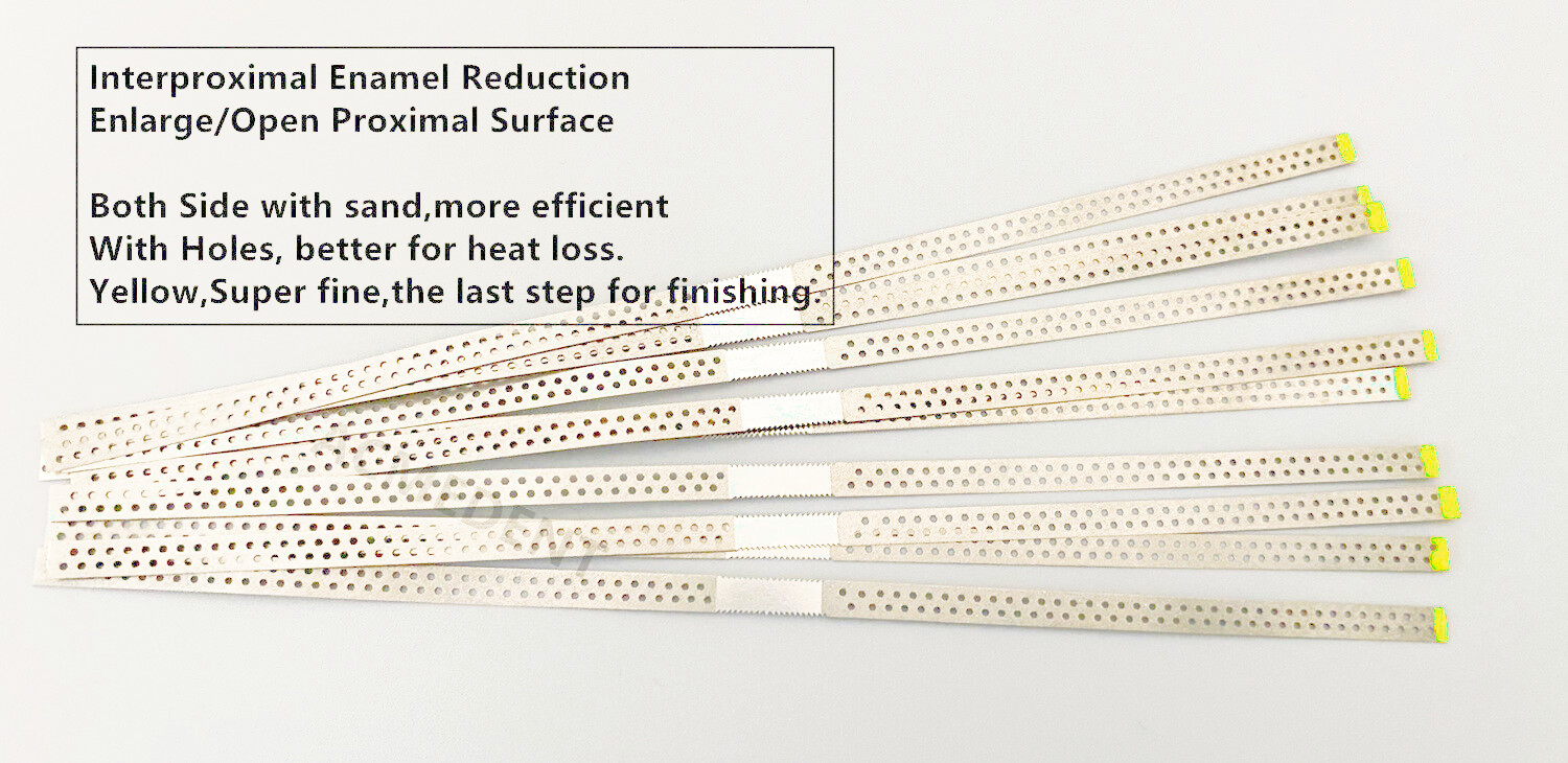 Dental Orthodontic Diamond Sand Polishing Strips Saw IPR Strip Fine Medium Extra