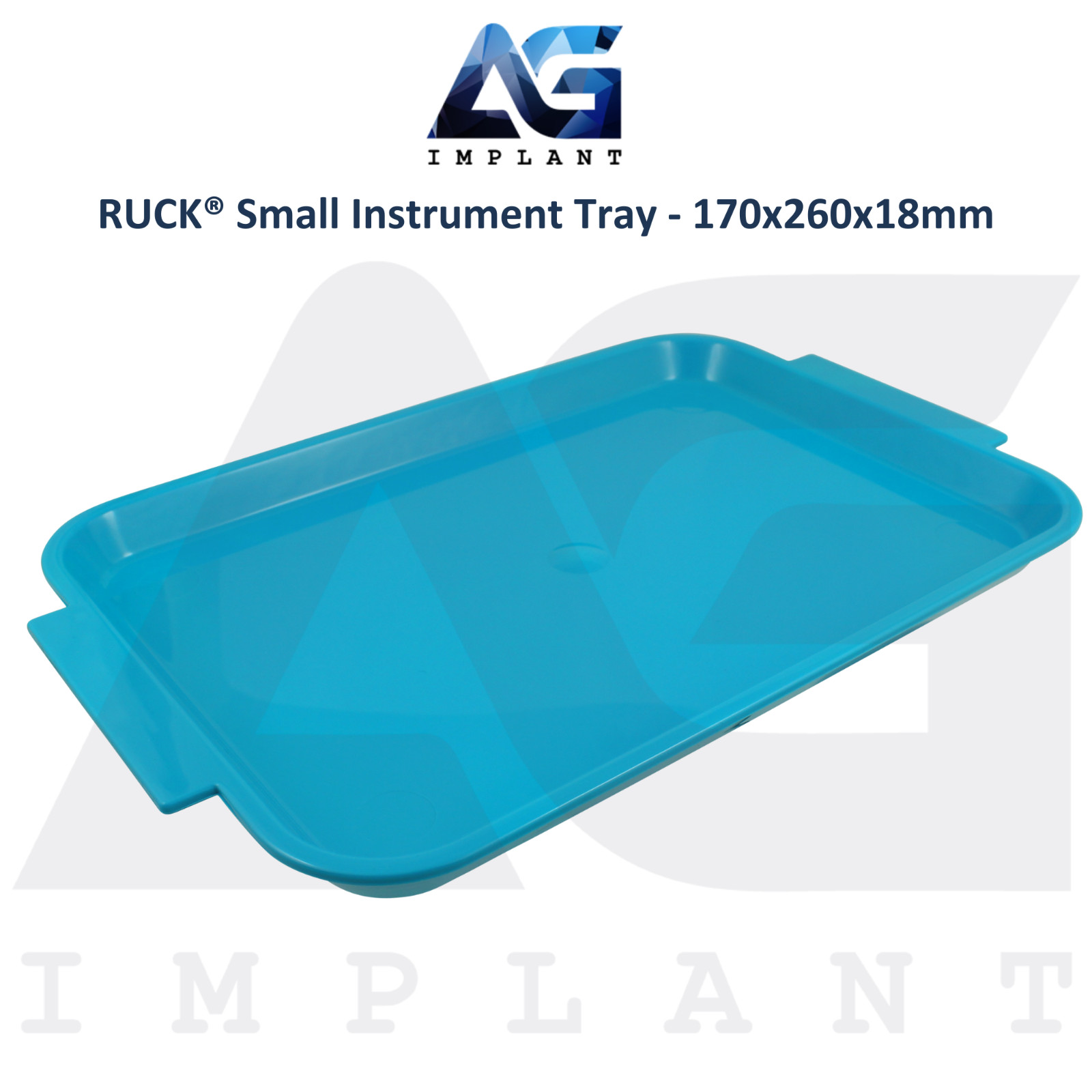 Ruck Compact Instrument Tray 170x260x18mm Hygienic Stackable Organizing Tray