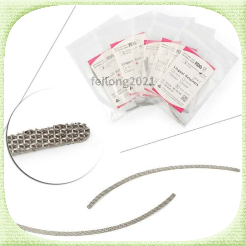40X Dead Soft Flat Ortho Lingual Retainers Mesh Base 2.0/1.2mm Universal Lingual