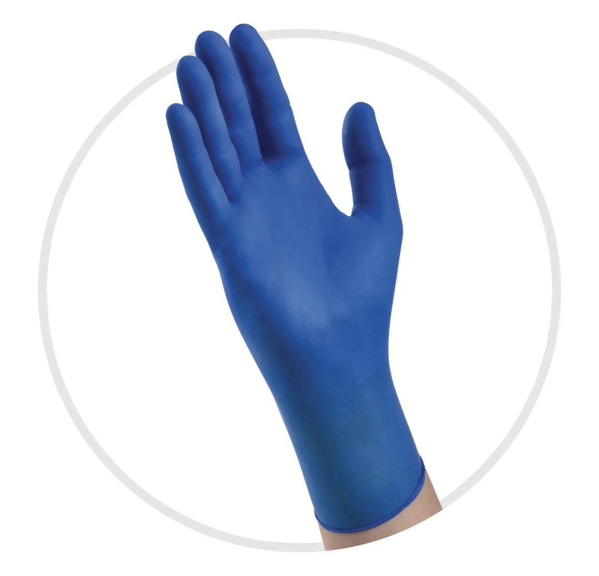 Ambitex N4201 Series Blue Nitrile Gloves, Size Large, 100 Units/Box