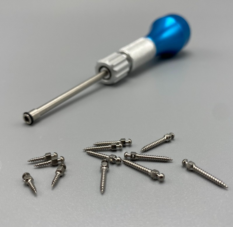 Dental Orthodontic Implant Mini Screws Self-Drilling Screwdriver Blue/Fuchsia