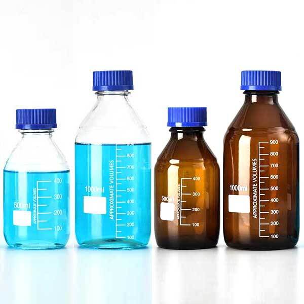 25ml – 2000ml Reagent Bottles with Scale Chemistry Biology Laboratory Supply