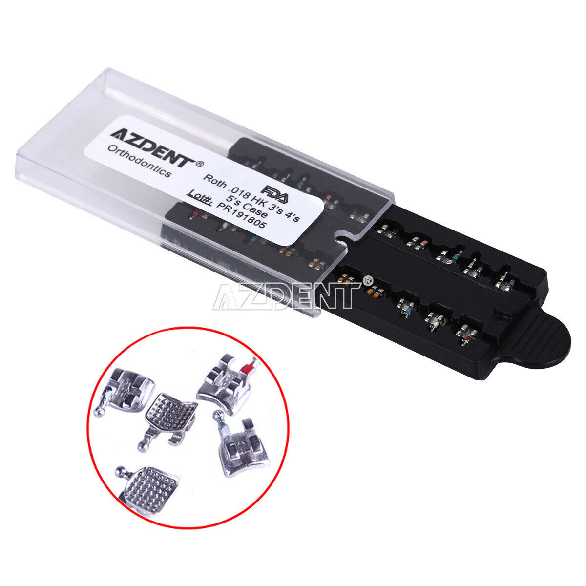 Aparatos ortodonctic dental de soporte de soporte monobloque Brackets Braces MIM