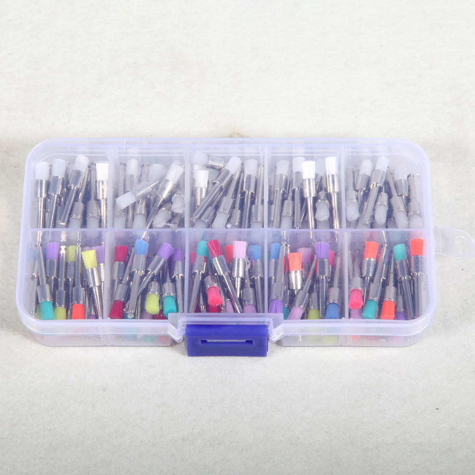 200PCS 10 Mixed Types Dental Prophy Brush Brushes Polishing Polisher Latch WR1