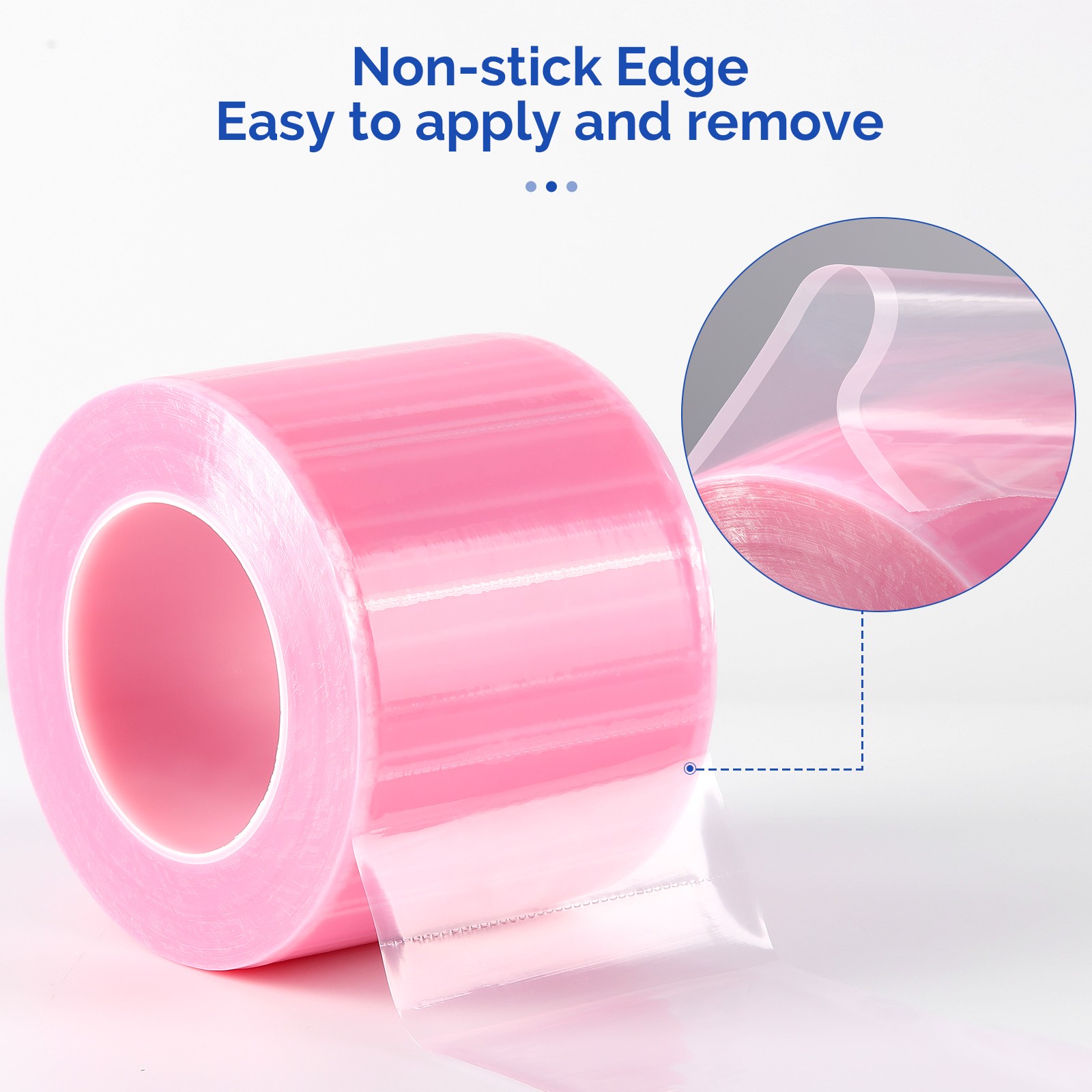 6 Rolls JMU Dental Barrier Film Medical Tape Roll Adhesive 1200 Sheets 4″x6″Pink