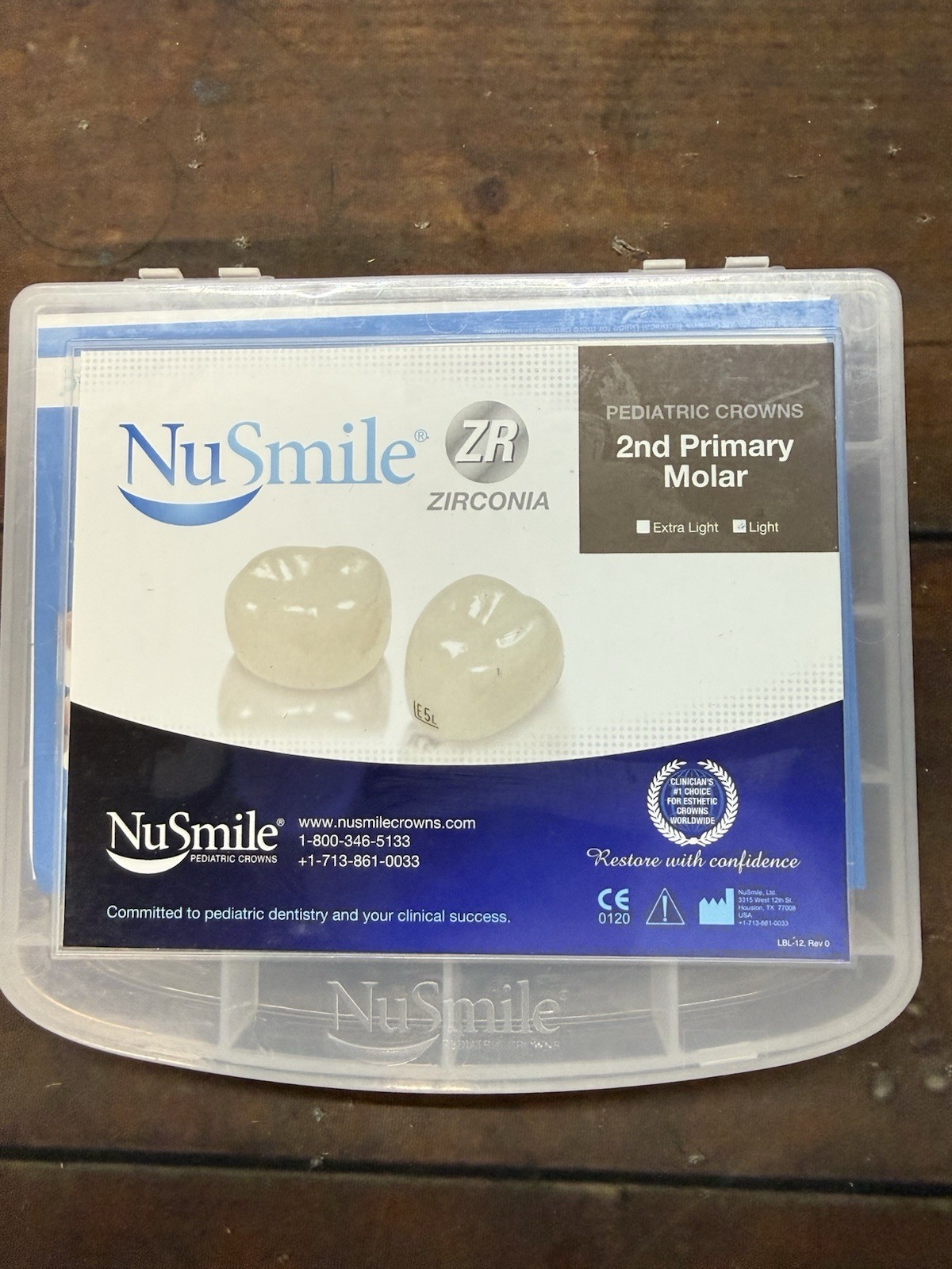 NuSmile ZR Zirconia Pediatric Crowns 2nd Primary Molar Starter Kit Partial 30