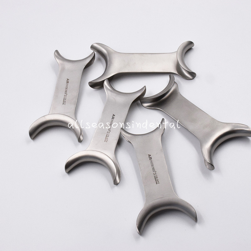 5 Pc Dental Stainless Steel Metal Mouth Opener Cheek Lip Retractor Double-Headed