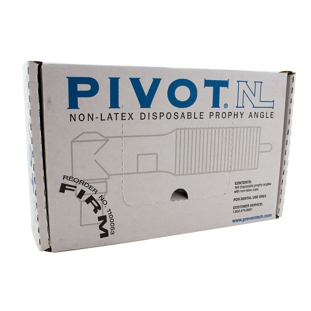 Preventive Technologies 1100053 Pivot Prophy Angles Firm Latex Free 144/Bx