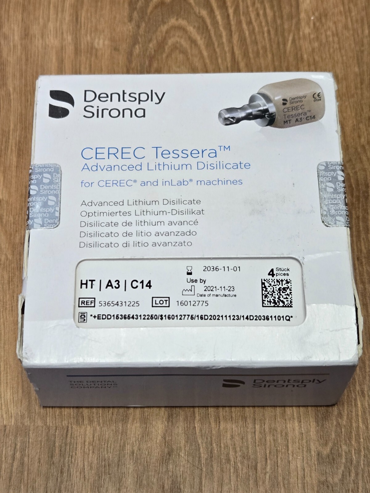 CEREC Dentsply Sirona Tessera – HT A3 / C14 – 4 Milling Blocks