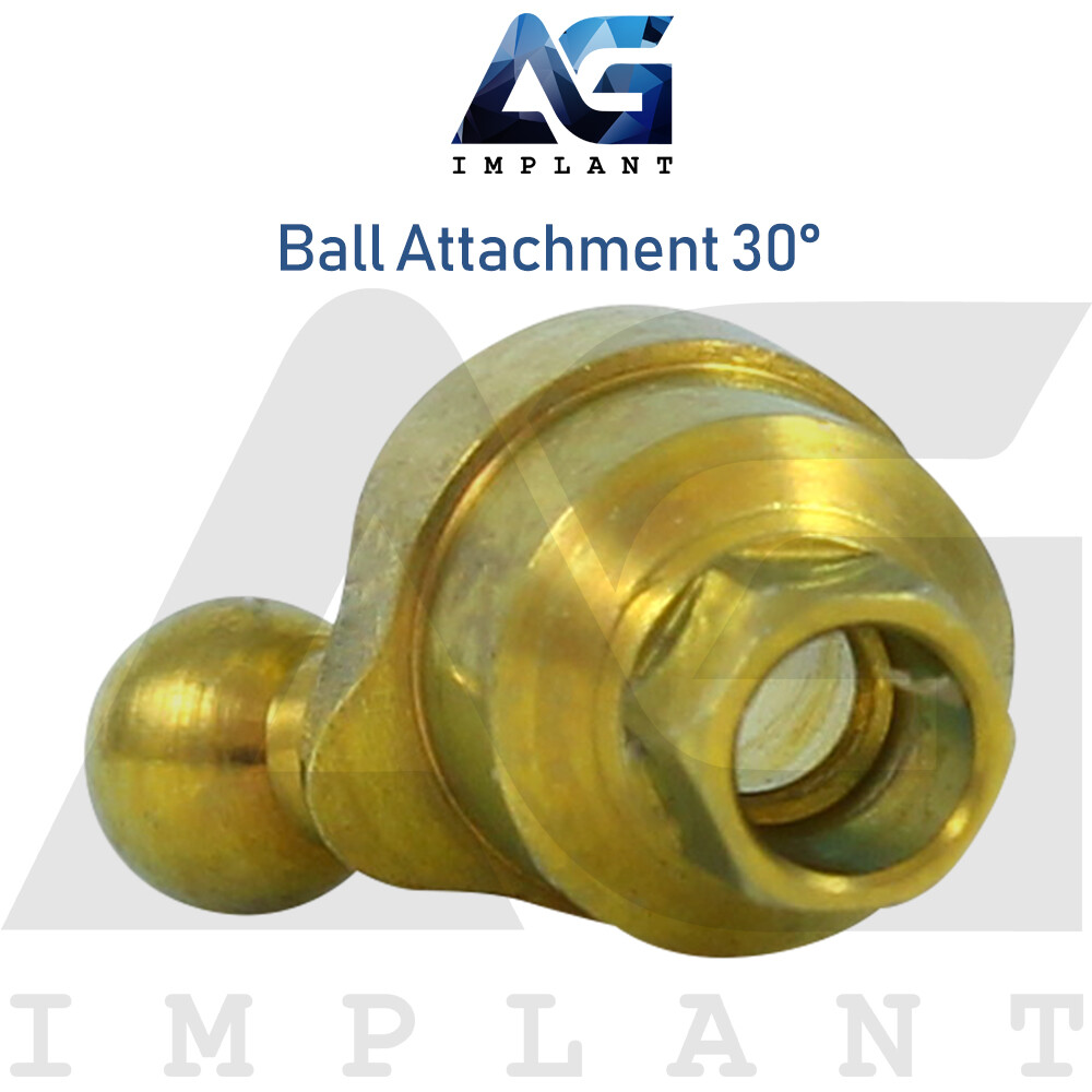 Angled 30° Ball Attachment Prosthetic System Internal Hex 2.42mm