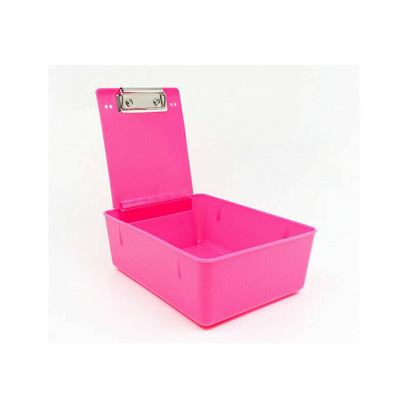 Dental Laboratory Plastic Working Case Stainless-Steel Pan Tray With Clip Holder