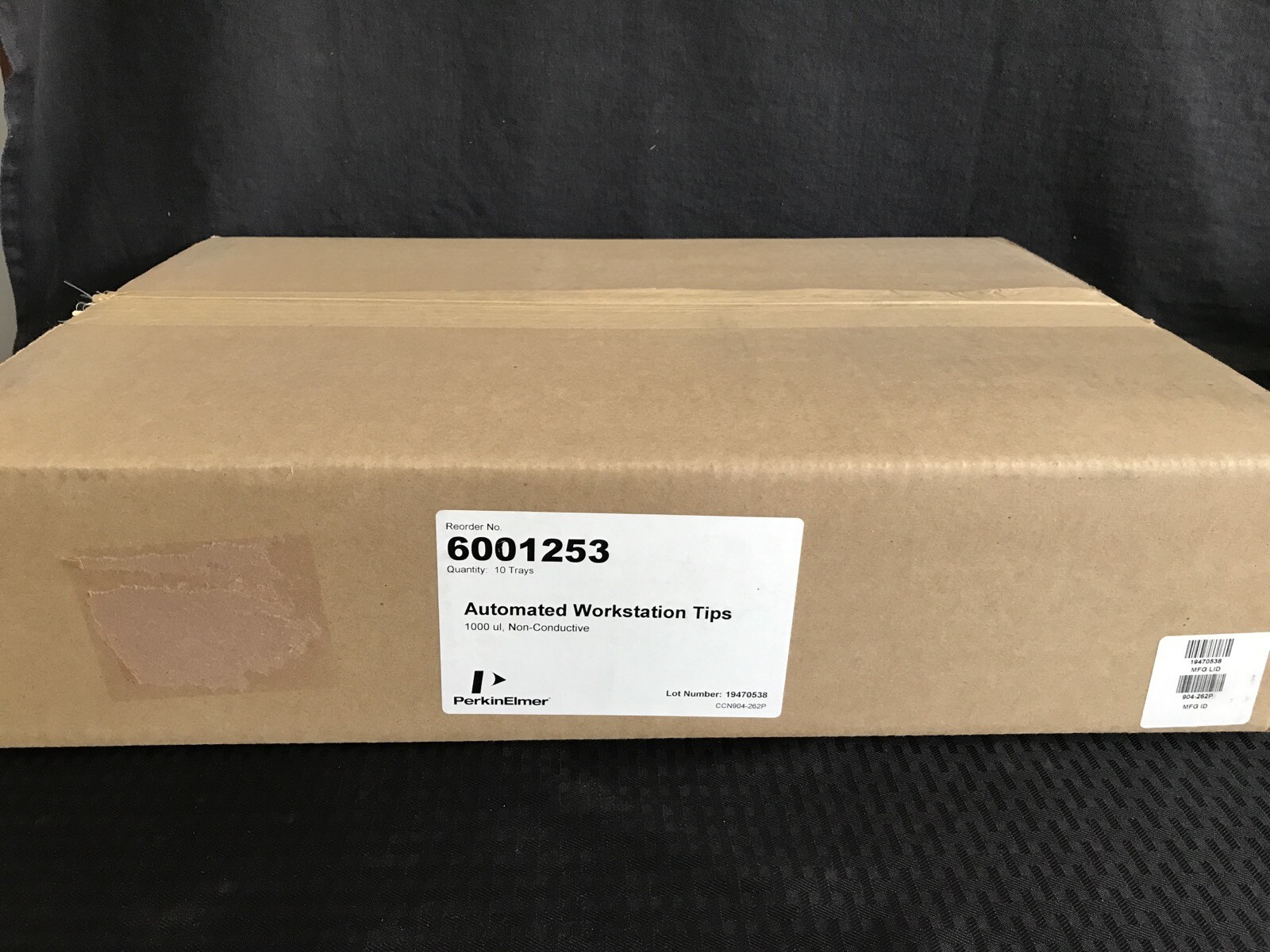 (960) PERKIN ELMER 1000uL Clear Non-Conductive Automated Pipet Tips 8×96 6001253