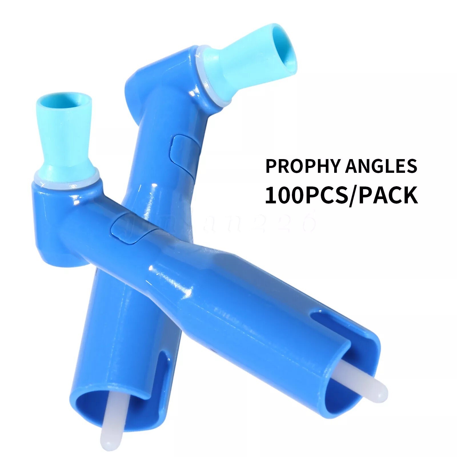 100 pcs Dental Disposable Prophy Angles soft 105° angle -Latex Free blue USA
