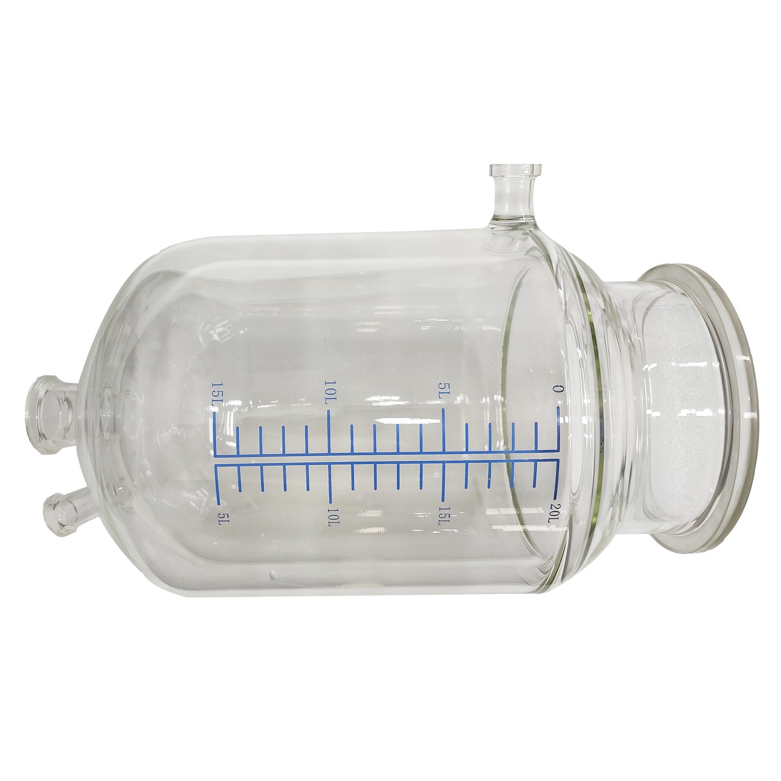 110V Jacketed Glass Reaction Vessel Professional Lab 20L Jacketed Glass Reactor