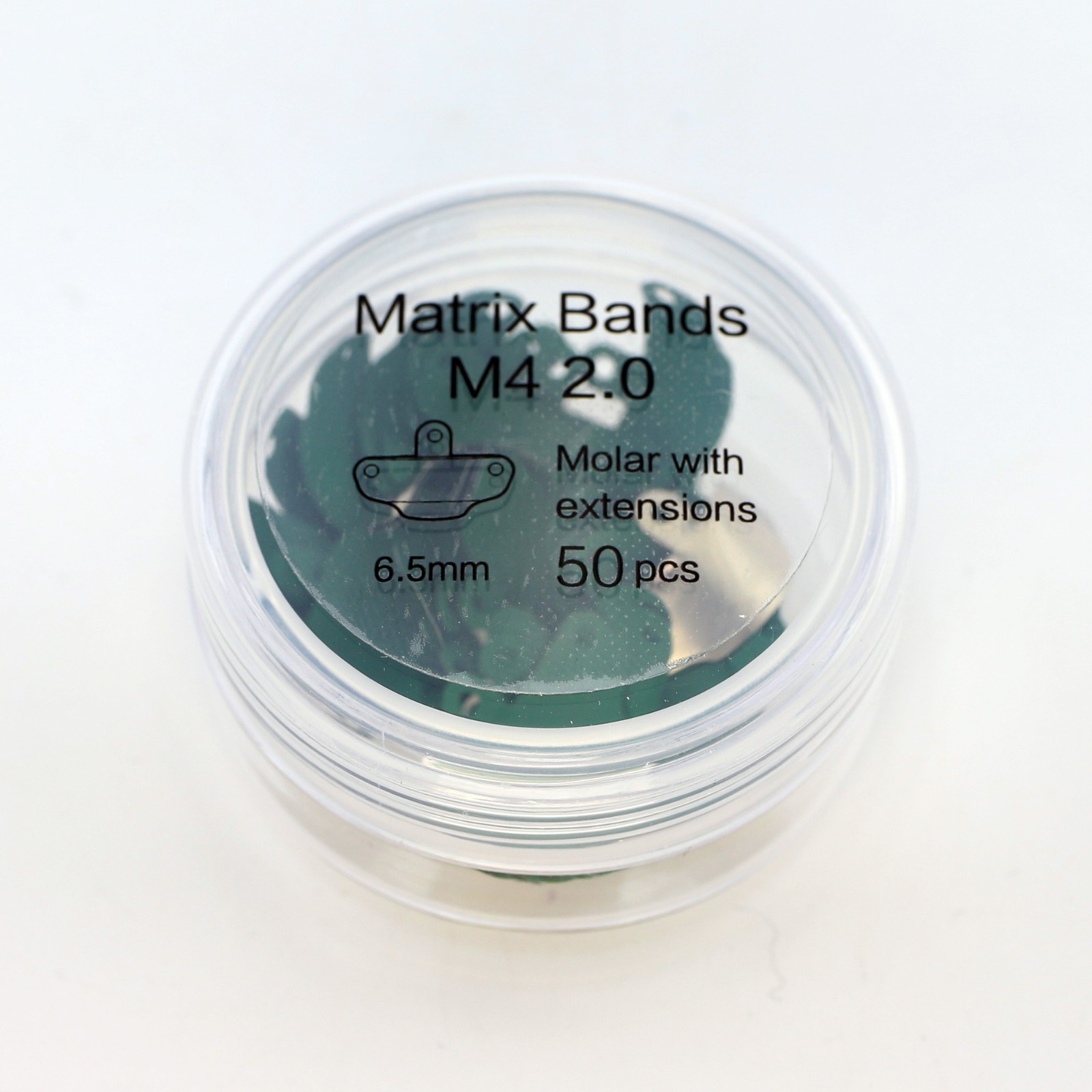 Dental Sectional Matrices Matrix Bands 6.5mm Molar with Extensions Non-stick M4