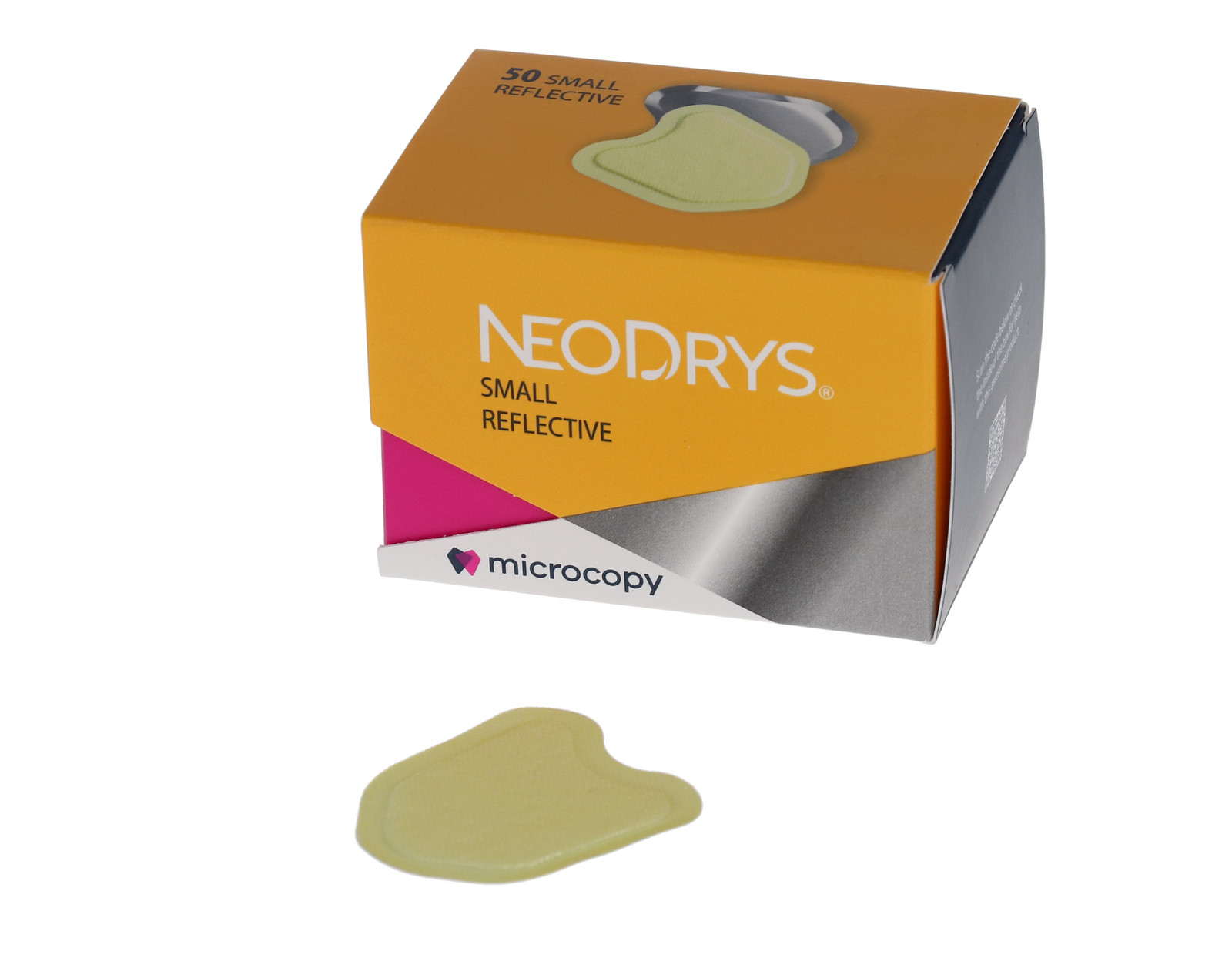Microcopy DYRS NeoDrys Saliva Absorbents Refelective Small Yellow 50/Pk