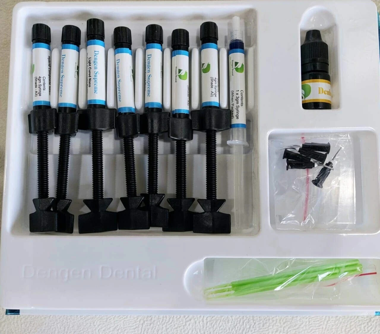 Dental SUPREME Light Cured NANO HYBRID Resin 7 Composite Bonding & Etch Kit