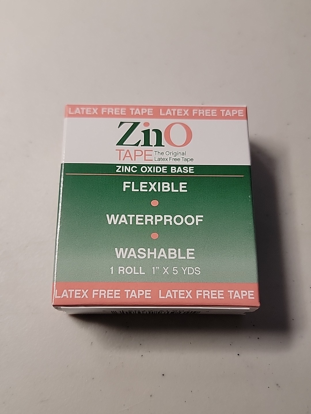 ZinO Zinc Oxide Tape ‘1″ x 5 yds, 1 Count» NEW
