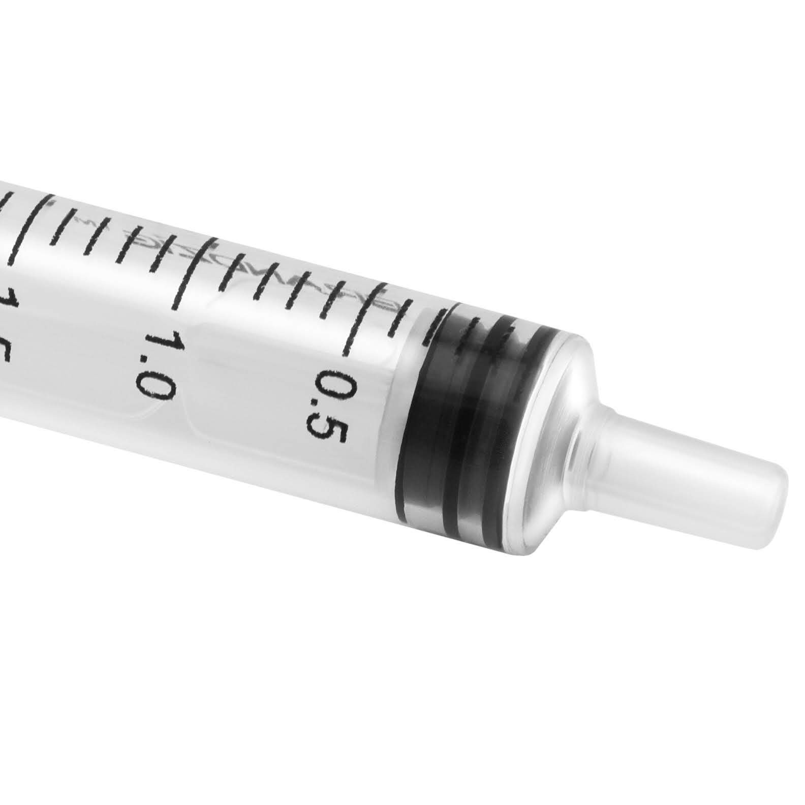 Brandzig 3ml Syringe – 100 Pack – Luer Slip Tip, No Needle, Individually Bli…