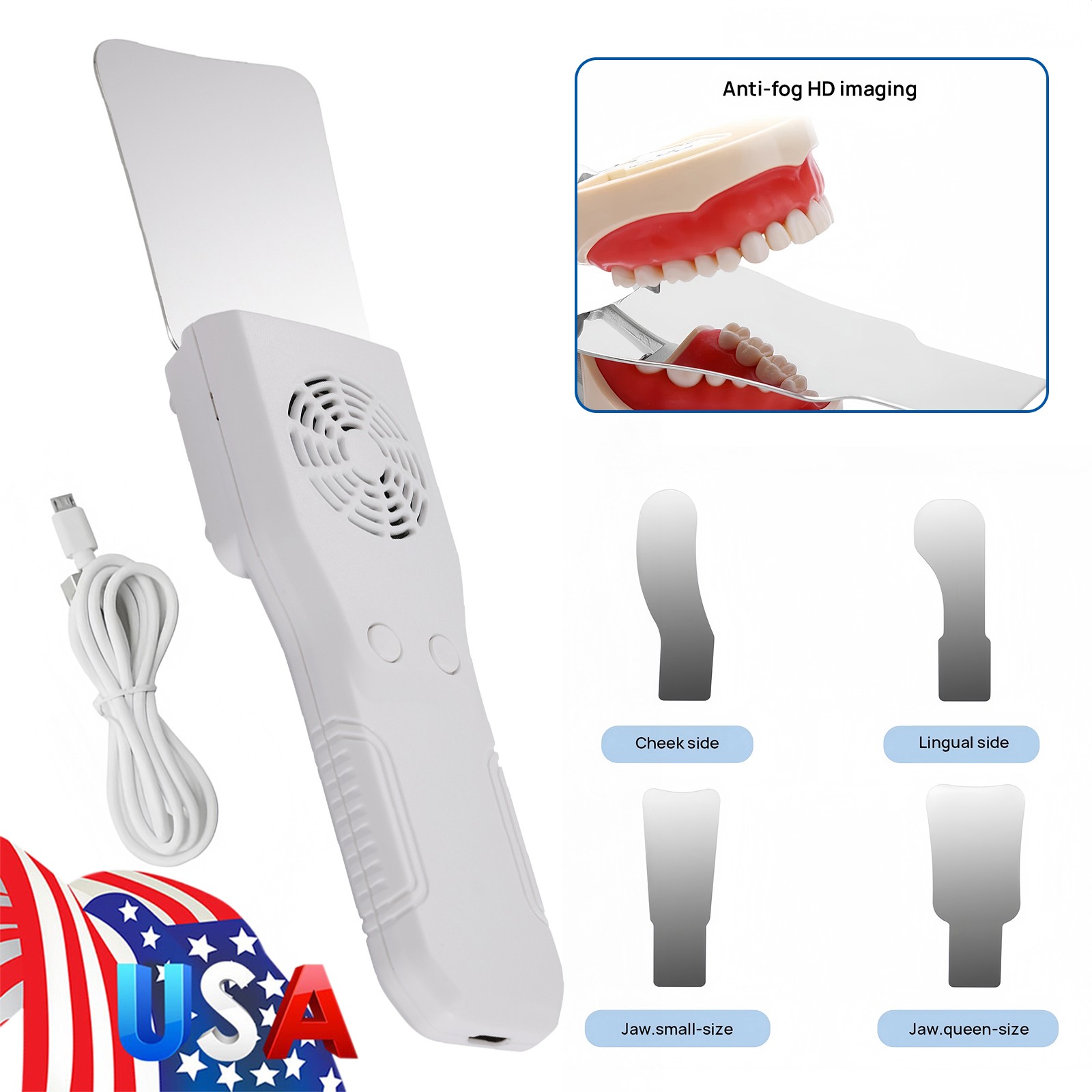 Dental Ortho Anti-fog Oral Photography Mirror Glass Reflector Mouth Mirrors set