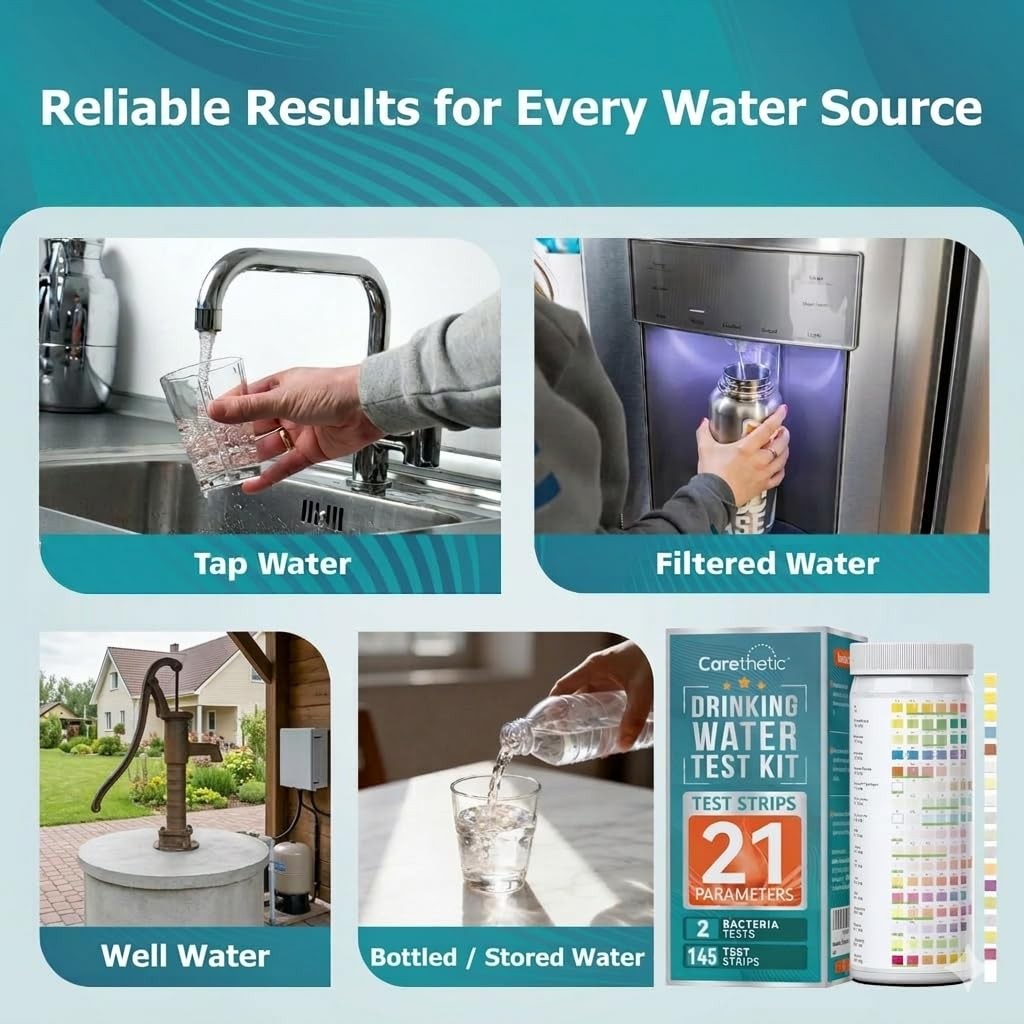 Carethetic Drinking Water Test Kit with Bacteria Test, Home Kit…