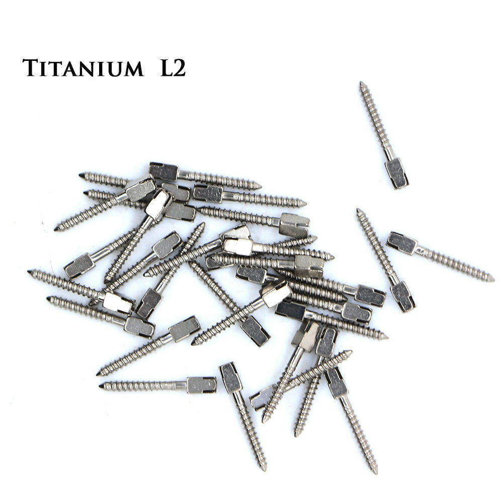 30Pcs Dental Conical Screw Posts Root Canal Pins Titanium Assorted All Size